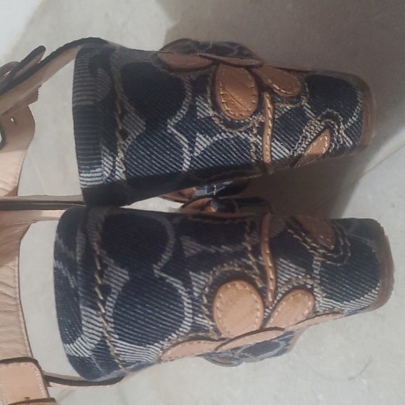 Coach Kori Denim Bleeker Rare Coach Wedges. - Picture 10 of 10